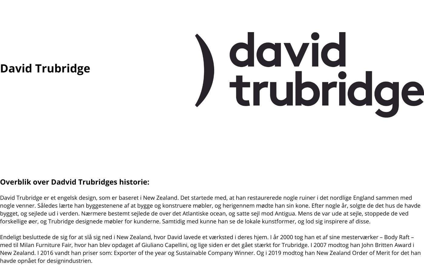 David Trubridge designer om